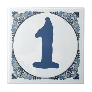 Delft look #1 Tile, House Numbers, change number Tile