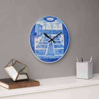 Delft Pottery 1 Large Clock