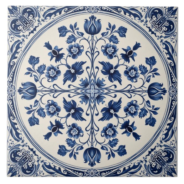delft style 11 ceramic tile (Front)