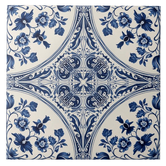delft style 12 ceramic tile (Front)