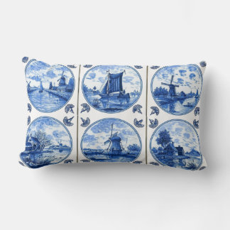 Delft Style Tiles Pillow