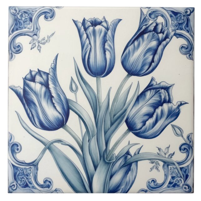 Delft Tile Blue And White Tile (Front)