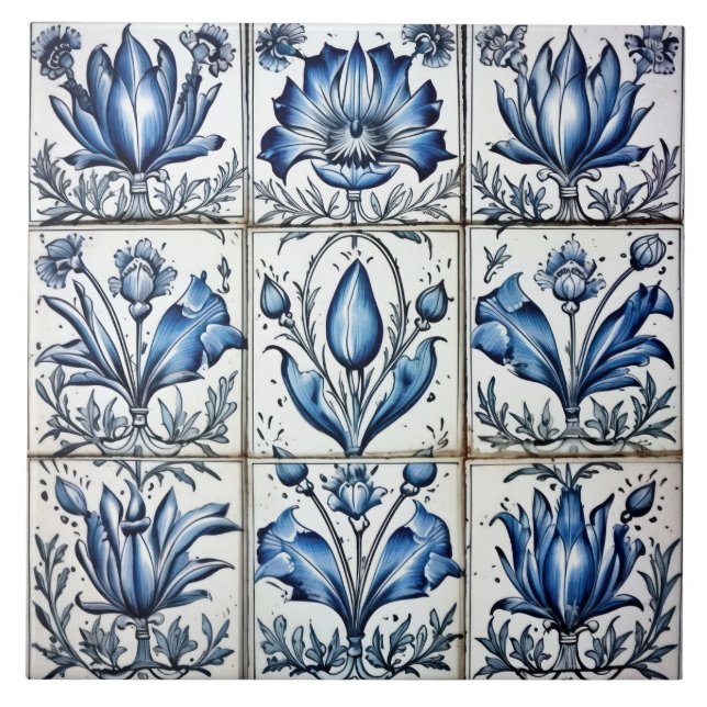 Delft Tile Blue And White Tile (Front)