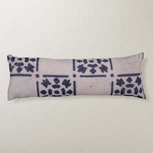 Delft Tile Blue Antique Art Pattern Body Cushion