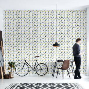 Delft Tile Blue White Wallpaper