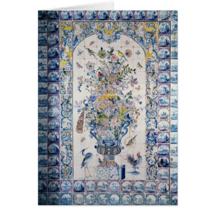 Delft tile panel from the bathroom