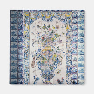 Delft tile panel from the bathroom magnet
