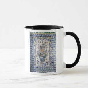 Delft tile panel from the bathroom mug
