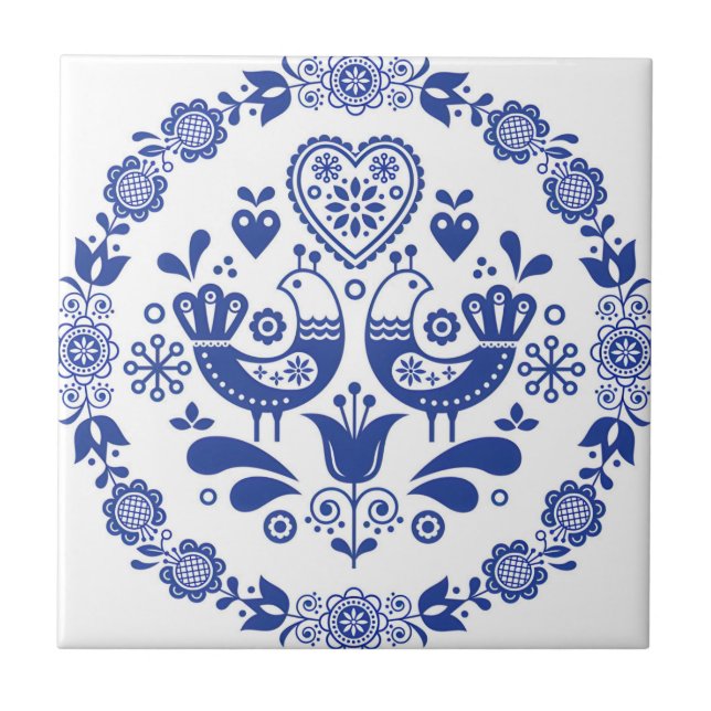 delft tiles reproductions flowers and birds (Front)