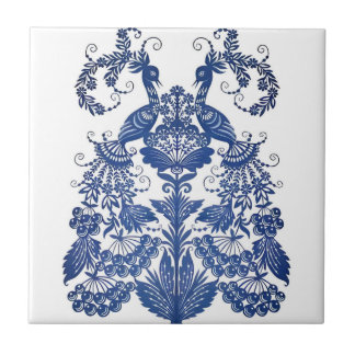 delft tiles reproductions luxurious peacock