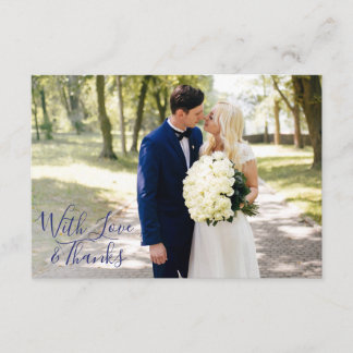 Delfts Blauw | Delft Blue Thank You Single Photo Card