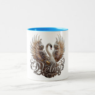 "Delfy Band Logo" Two-Tone Coffee Mug