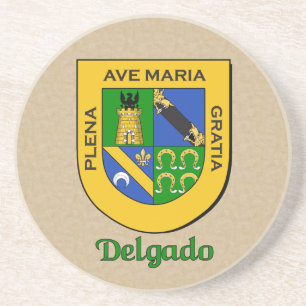 Delgado Heraldic Shield Coaster