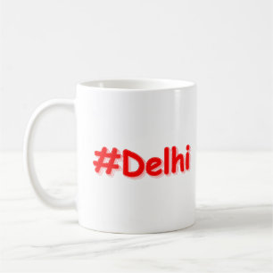 "#Delhi" Cute Design. Buy Now Coffee Mug