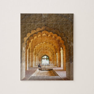 delhi fort red archways jigsaw puzzle