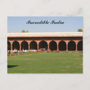 delhi fort walkway postcard