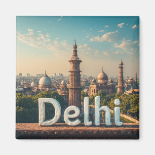 Delhi India Travel Design 🗺️ Magnet