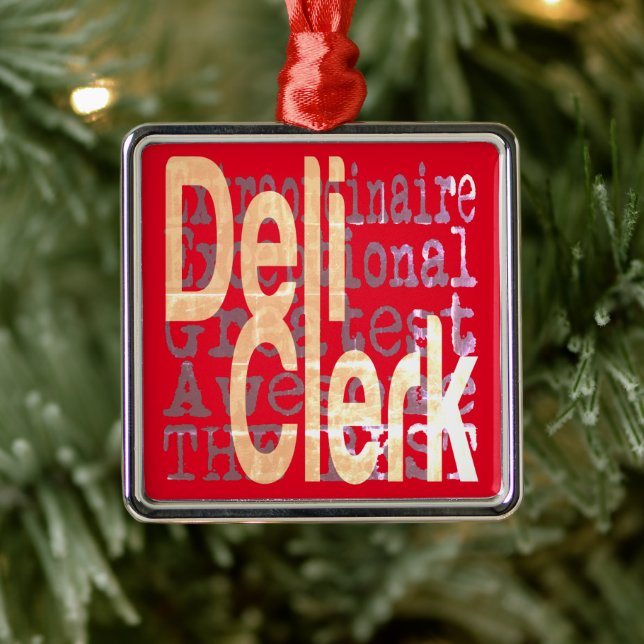 Deli Clerk Extraordinaire Metal Ornament (Tree)