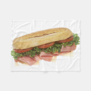 Deli Sandwich Fleece Blanket