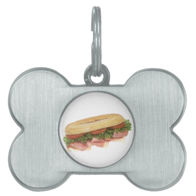 Deli Sandwich Pet Tag (Front)
