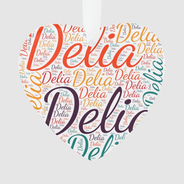 Delia Ornament (Front)