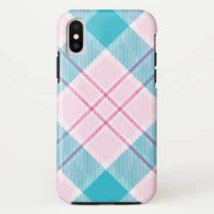 Delicacy in Plaid iPhone X Case