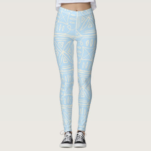 Delicate Amalfi style tile seamless pattern Leggings