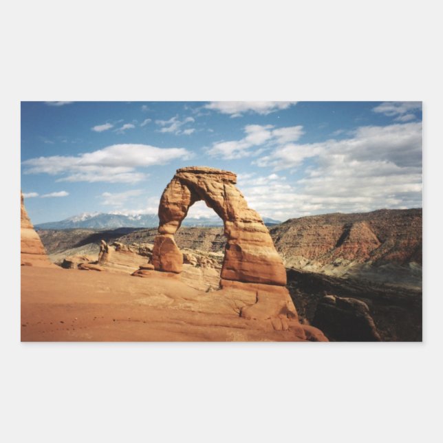 Delicate Arch, Arches National Park, Utah Rectangular Sticker (Front)