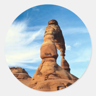 Delicate arch, Arches National Park, Utah, USA Classic Round Sticker