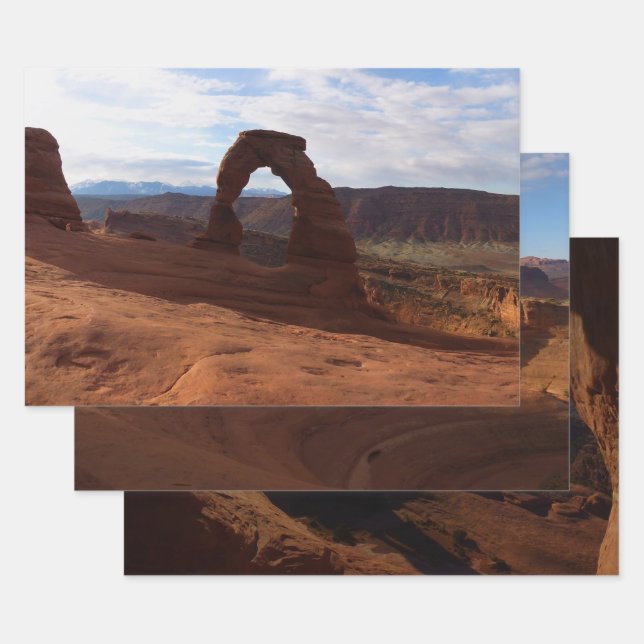 Delicate Arch I at Arches National Park Wrapping Paper Sheet (Set)