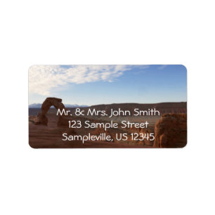 Delicate Arch III at Arches National Park Label