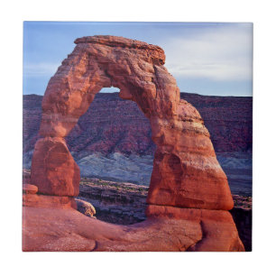 Delicate Arch in Arches National Park - Utah, USA Ceramic Tile