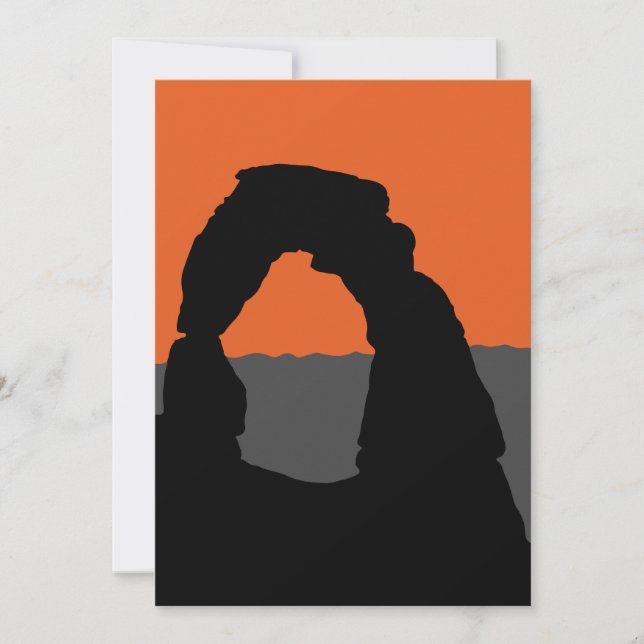 Delicate Arch in Arches National Park - Utah, USA Invitation (Front)