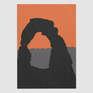 Delicate Arch in Arches National Park - Utah, USA Tissue Paper