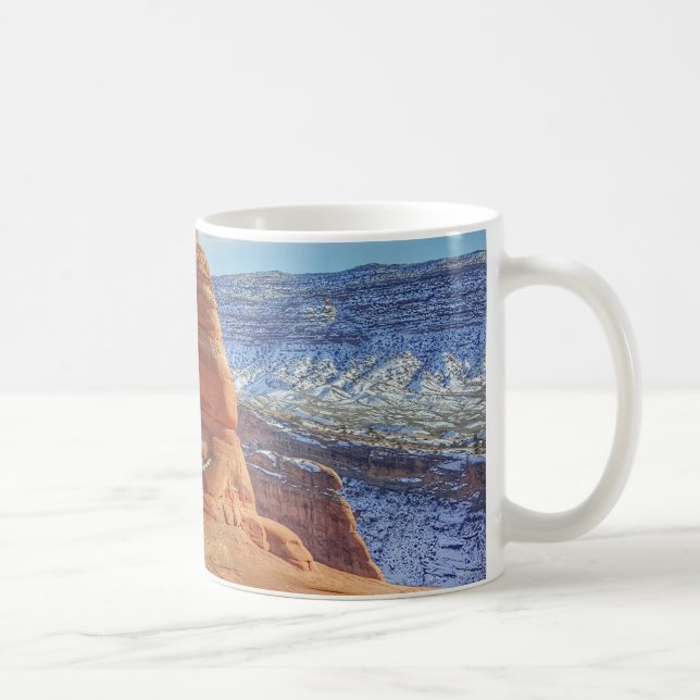 Delicate arch in Utah Arches National Park Coffee Mug (Right)