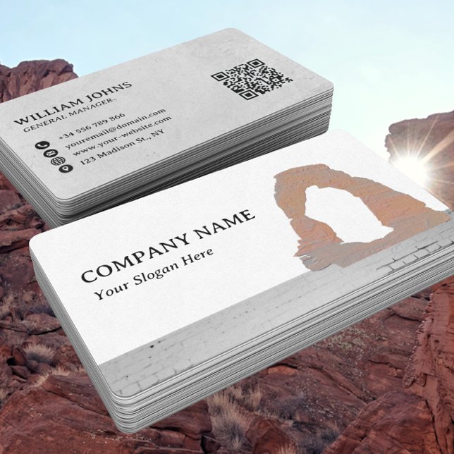 Delicate Arch, Moab, Utah Construction Architect  Business Card (Creator Uploaded)