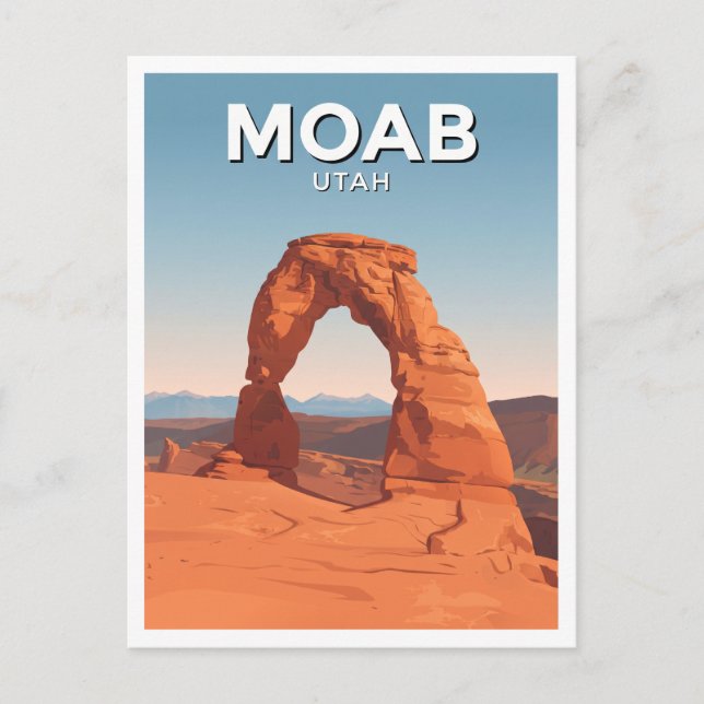 Delicate Arch Moab Utah Postcard (Front)