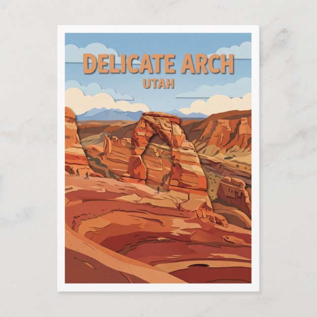 Delicate Arch Moab Utah Postcard (Front)
