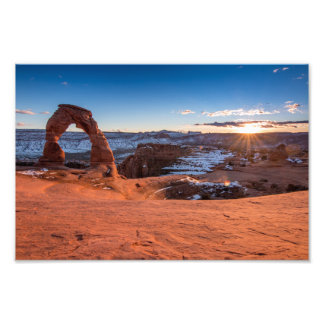 Delicate Arch Sunset Photo Print