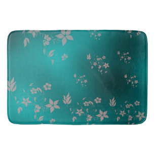 Delicate Asian flowers Bath Mat