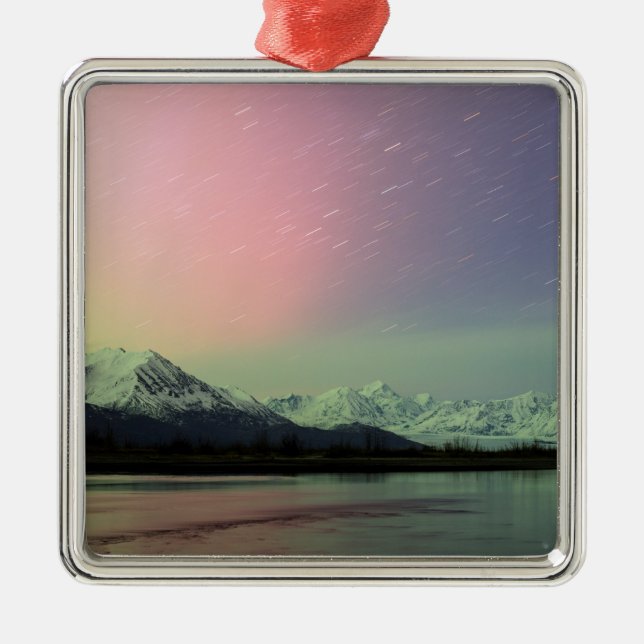 Delicate Aurora Metal Ornament (Front)
