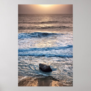Delicate Beach Sunset Poster