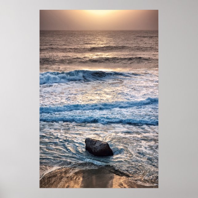 Delicate Beach Sunset Poster (Front)