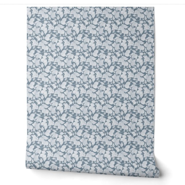 Delicate Berry Outline Wall Paper (Unrolling)