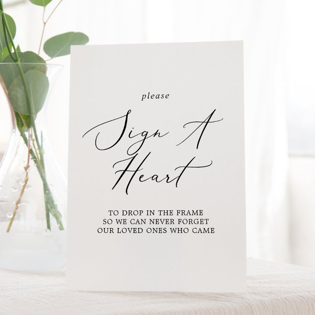 Delicate Black Calligraphy Sign a Heart Sign (Creator Uploaded)