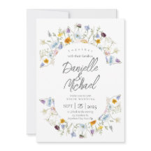 Delicate Blooms Wedding Invitation