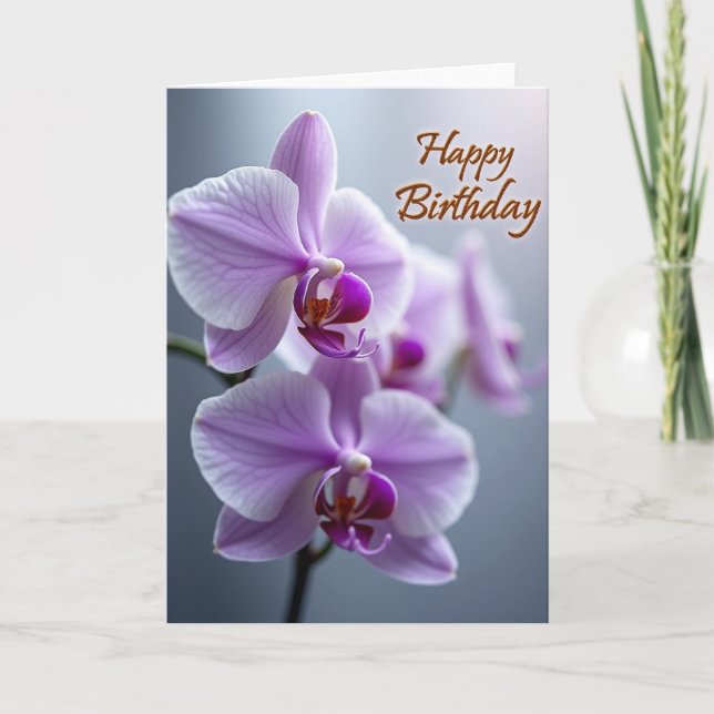 Delicate Blossom Birthday Card (Front)