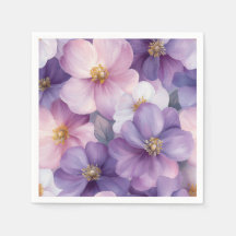 Delicate Blossom Pattern in Soft Watercolor