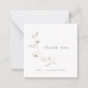 Delicate Blossoms Thank You Card