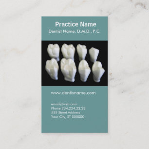 Delicate Blue Dentist Appointment Dental Care Card